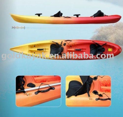 double plastic canoe kayak for fishing