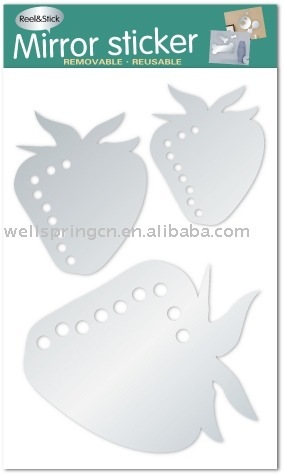 mirror sticker / wall sticker / home sticker mirror 0803