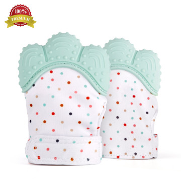 Hot Sale Free Sample Teething Mitt, Baby Teething Mitten, Baby Teething Glove