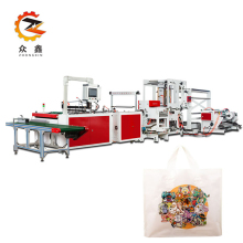 Zhongxin Hotsale Heat cutting Take out handle Plastic Bag making machine