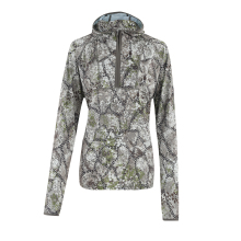 Camouflage Outdoor Thermal Merino Wool Women's Zip Hoodie Hunting Jacket