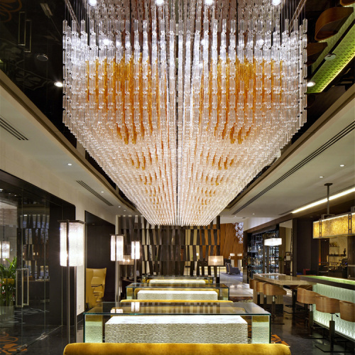 Professional project customized mall crystal chandelier