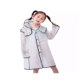 어린 이용 투명 레인 코트