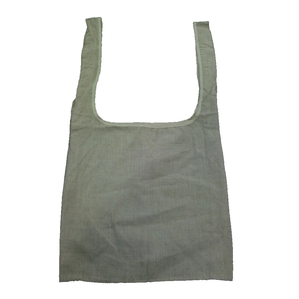 Qingdao Factory Eco-Friendly Body Material Handles Recyclable Organic Cotton Hemp Canvas Linen Shopping Bag