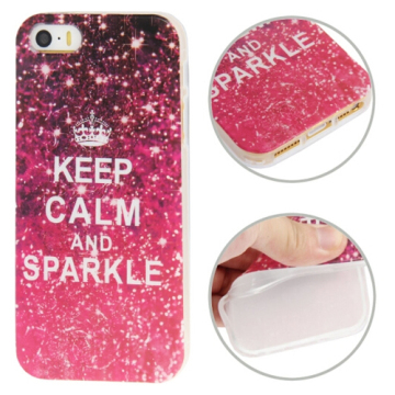 Full Color Printing TPU Cell Phone Crystal Case for iPhone 5