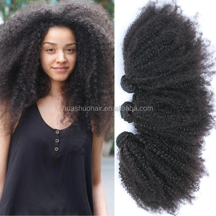 Hot Selling Unprocessed Human Hair Extension Afro Kinky Curl Brazilian Hair Bundles