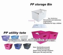 Foldable bin PP easy storage bin