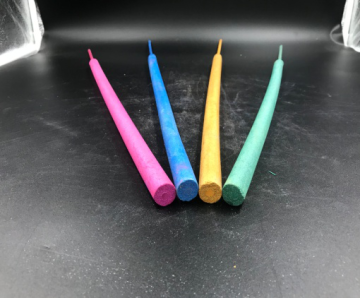 Metallic Colors Incense Stick With Glittery Handle