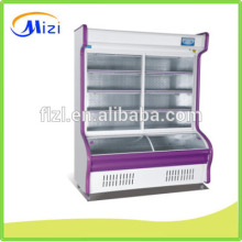 Supermarket showcase refrigerators upright glass door freezer