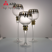 Customized candle holder tabletop decorative glassware