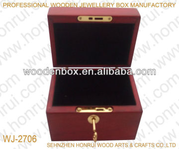 Wooden lock box