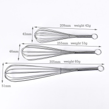 kitchen stainless steel mini egg coffee whisk