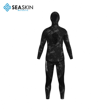 Seaskin 3mm due in una muta per la pesca da immersione in neoprene camo personalizzata per l&#39;uomo