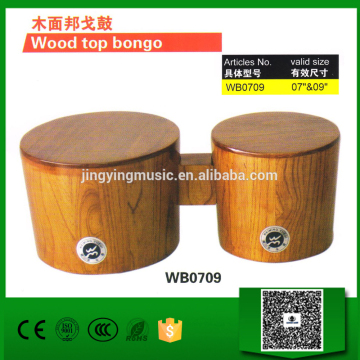 Wood top bongo