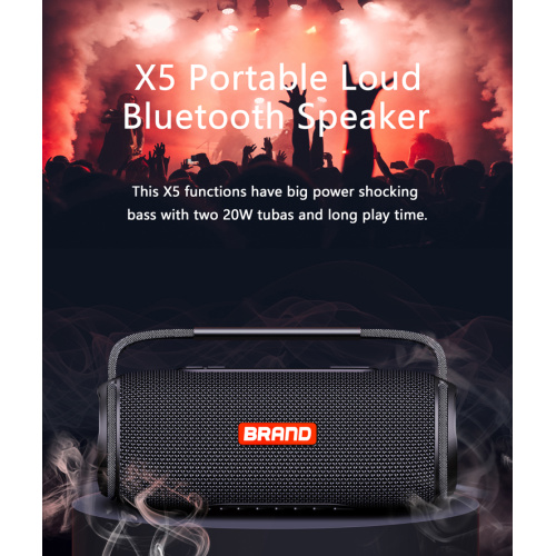 Tragbarer Bluetooth-Lautsprecher mit integriertem Mikrofon und 10 Stunden Spielzeit