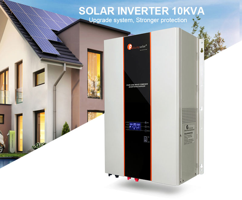 10KVA Off Grid Split phase Hybrid Solar Inverter For Solar Power System