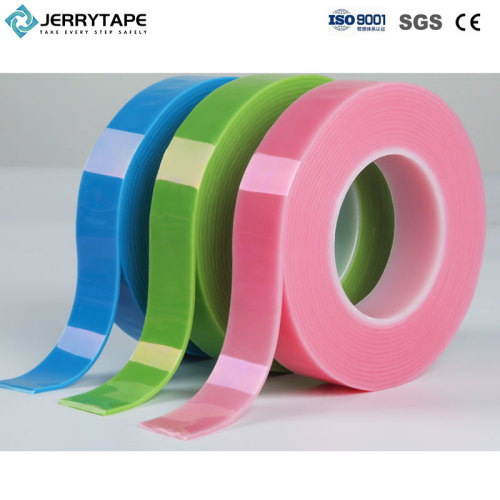 Red Acrylic Tape Color Clear Double Side Transparent