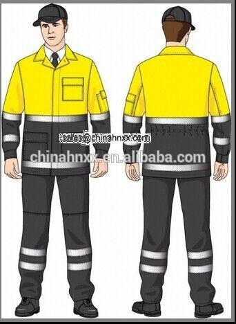 Reflective work uniform