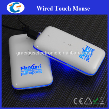 Laptop mouse wired computer touch mouse with logo lighting display