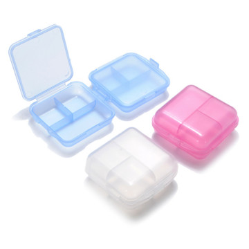 Plastic Pillbox With 3 Compartments With Printed Logo
