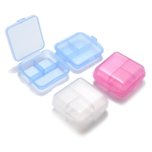 Pillbox Plastik Dengan 3 Kompartmen Dengan Logo Bercetak