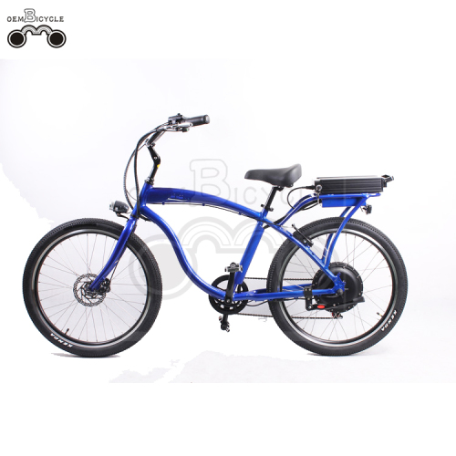 26 tums 750W 48V elektrisk strandcruisercykel