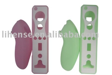 Controller Double Color Silicon  Case for Wii