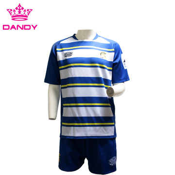 Camiseta Australia Rugby Rayas Blancas Y Azules