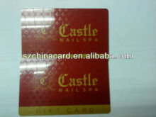 Clear UV Oil PVC Card Membership VIP Card