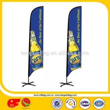 polyester promotional straight feather flags