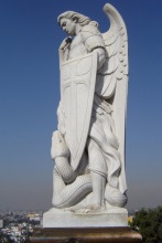 high quality stone carving marble archangel michael in Mexico City