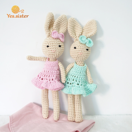 Amigurumi Crochet Doll Set Hase Familienspielzeug