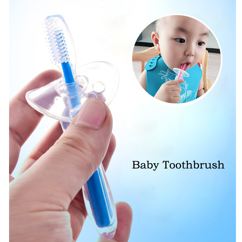 1pc Baby Infants Kids Soft Safe Bendable Teether Training Teeth Toothbrush Brush New For Children Baby Infant Newborn Brush Tool