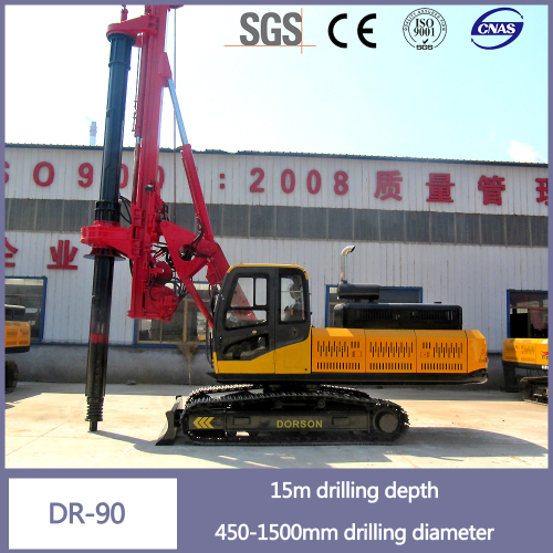 Dr-90 U Rig Pile Driver 15m Pengeboran Kedalaman