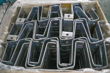 HDG horizontal insulator bracket /pole bracket