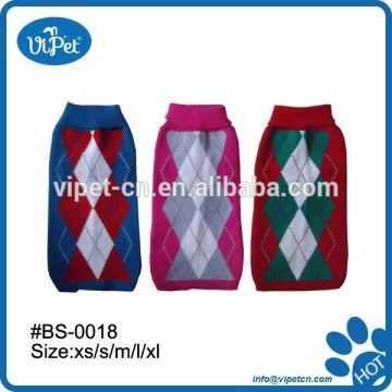 Rhombus dog worm sweater