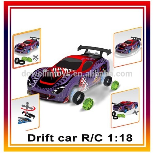 Rc racing car, 1:18 scale rc drift car, rc toy car.