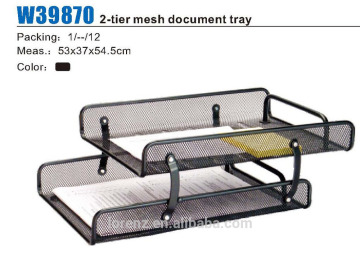 grid it organizer new office deli 2 tier mesh document tray