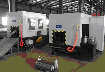 Angle steel heel milling machine