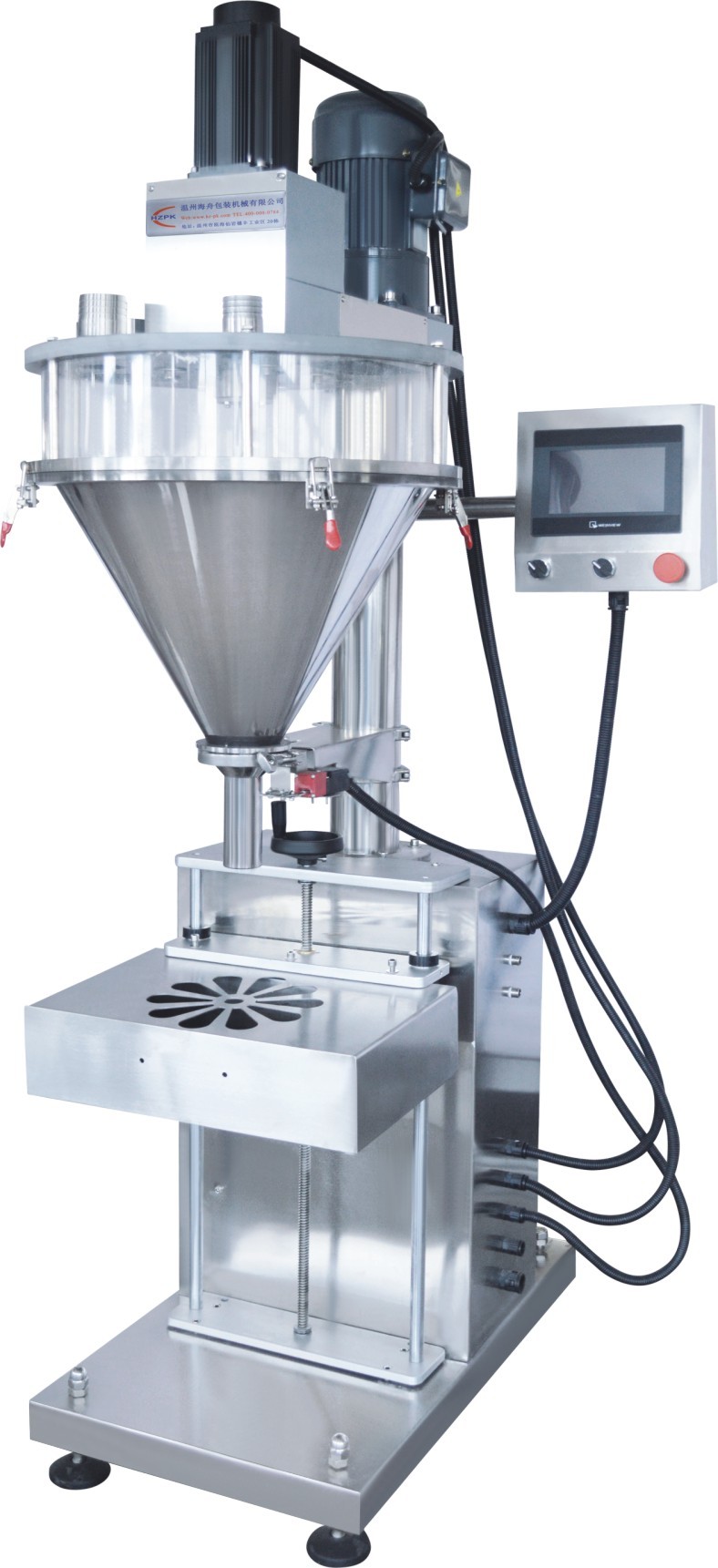 Ex-factory Price Semi-auto Weighing Powder Filling Machine, Dry Powder Screw Powder Packing Filler