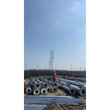 Torre tubular de acero de 220kV para alto voltaje