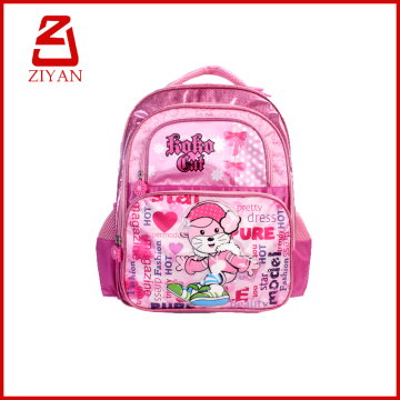 2016 fashion custom pink panther school bag for teenage girls