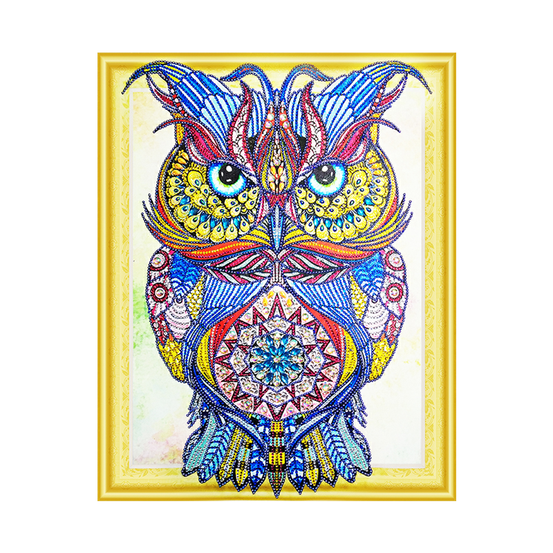 5d DIY Patterns Cute Owl Diamond Embroidery Rhinestone Painting Kits for Adults Kids