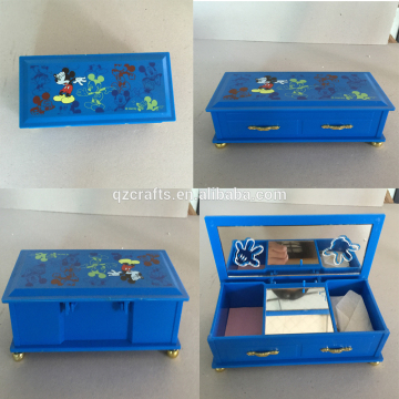 Storage Mirror Mini jewellery box with lock