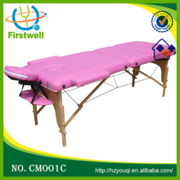 thermal massage table for clinic/foldable massage bed table