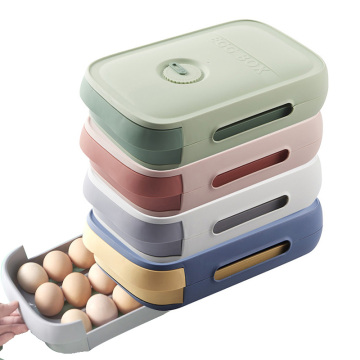 Refrigerator Eggs Storage Box with Fresh Schedule