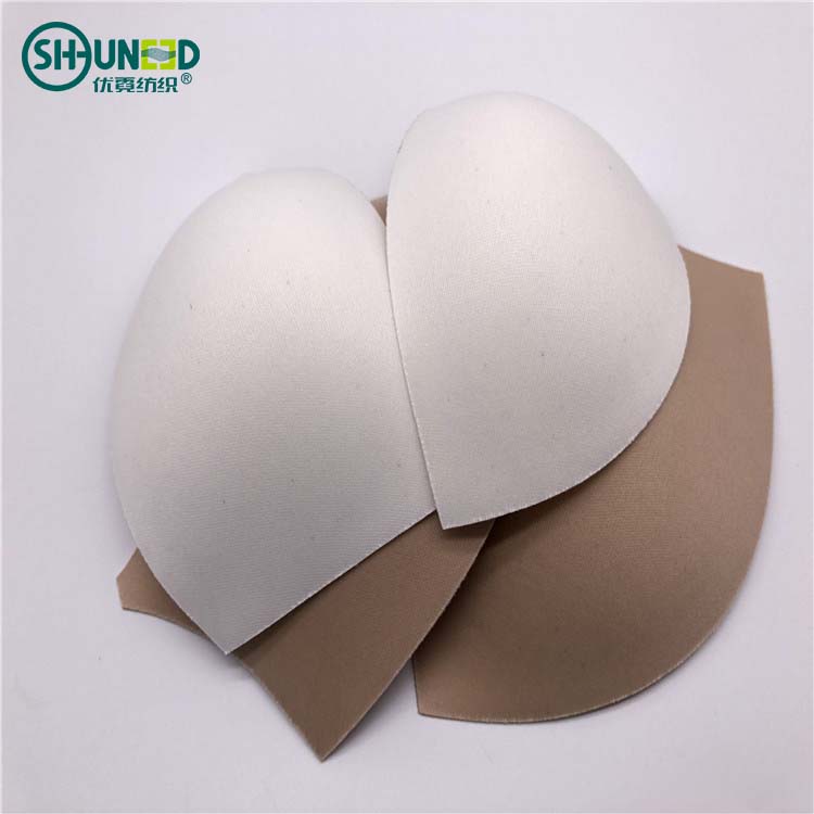 Fashion Ivory push up bra cup pad for women's underwear with customizable sizes