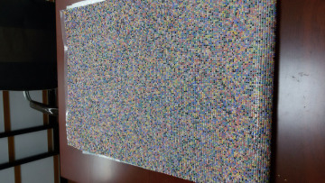 Aluminum mesh mix color ceramic