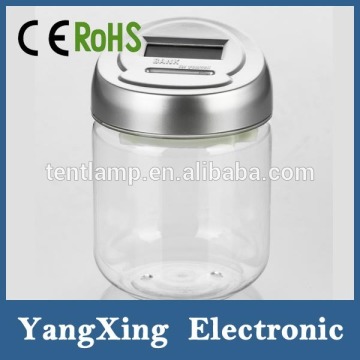 Customized bottle-shaped money safe box , Digital Coin Sorter Bank