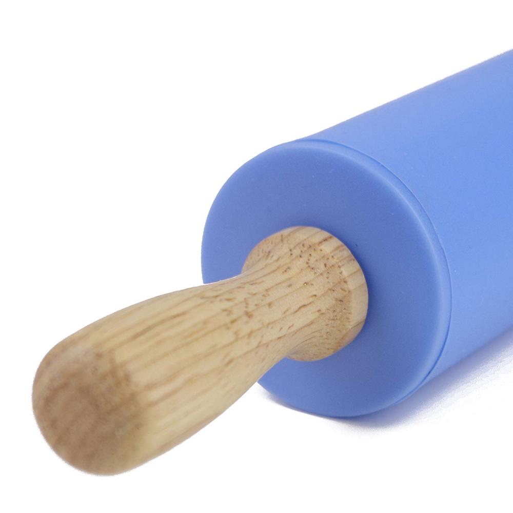 Silicone Rolling Pin manche en bois